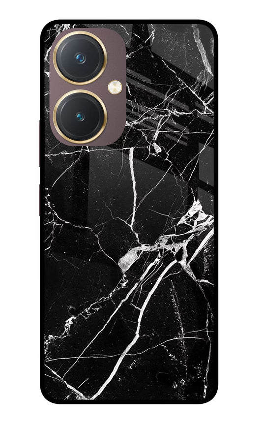 Black Marble Pattern Vivo Y27 Glass Case