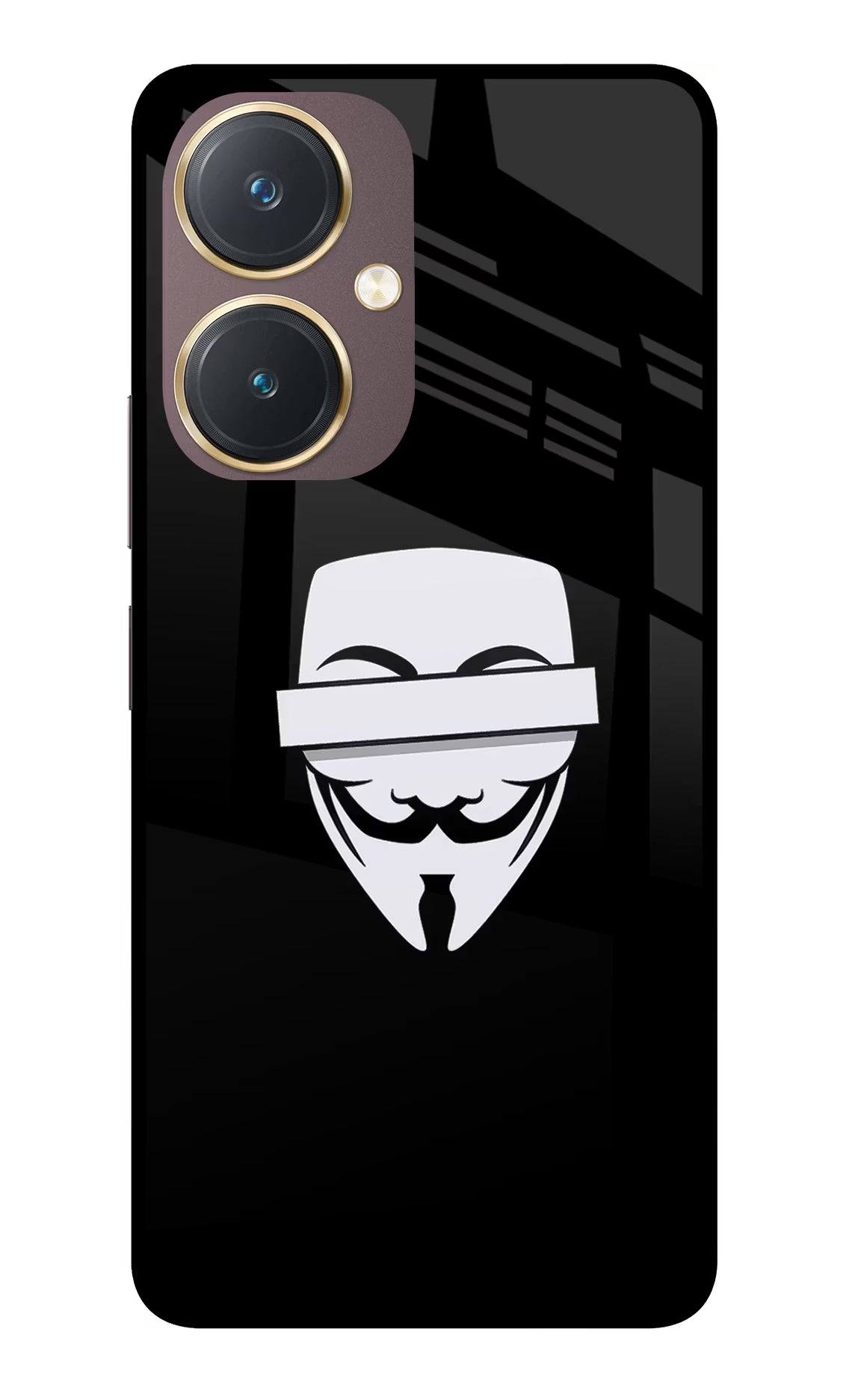 Anonymous Face Vivo Y27 Glass Case