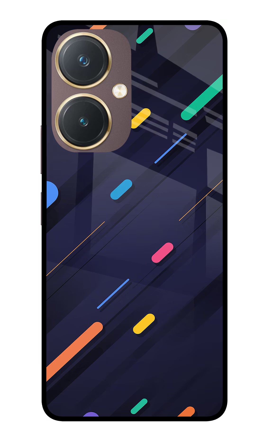 Abstract Design Vivo Y27 Glass Case Back Cover by Casekaro