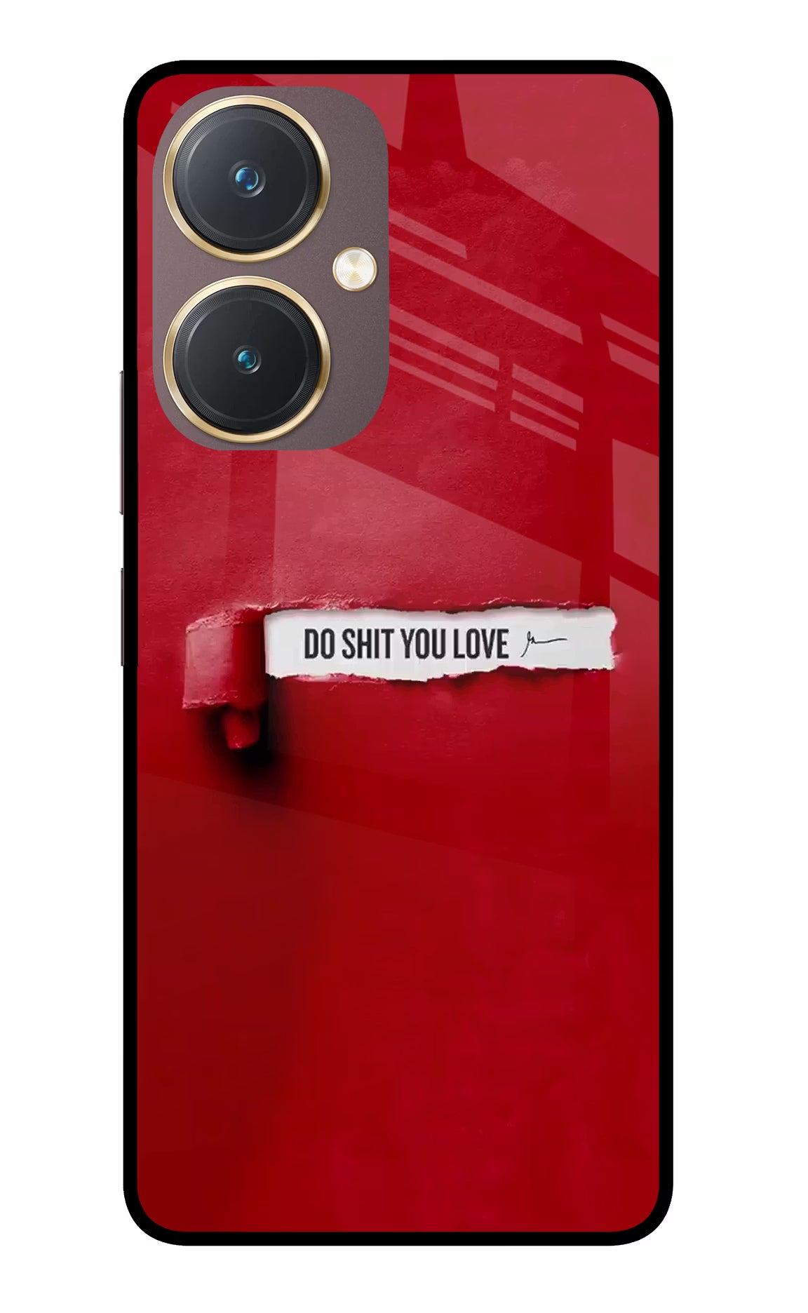 Do Shit You Love Vivo Y27 Glass Case Back Cover by Casekaro
