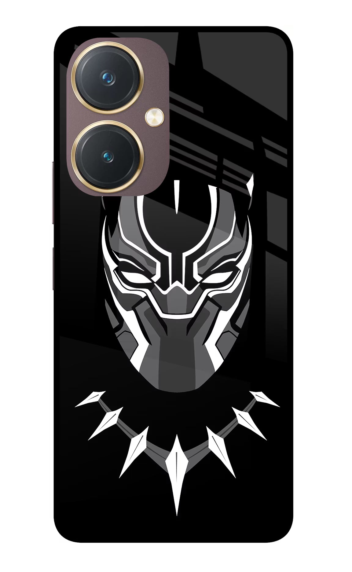 Black Panther Vivo Y27 Glass Case Back Cover by Casekaro