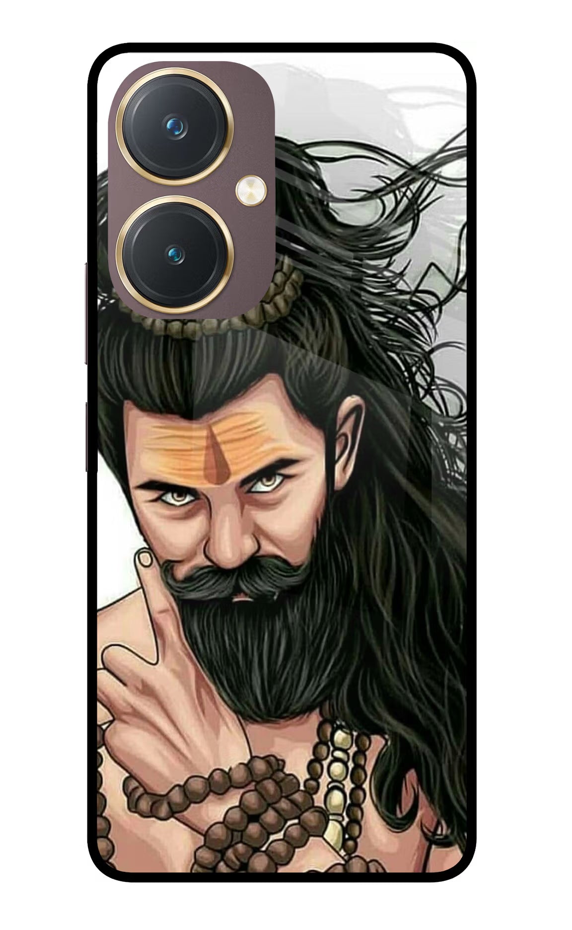 Mahadev Vivo Y27 Glass Case Back Cover by Casekaro