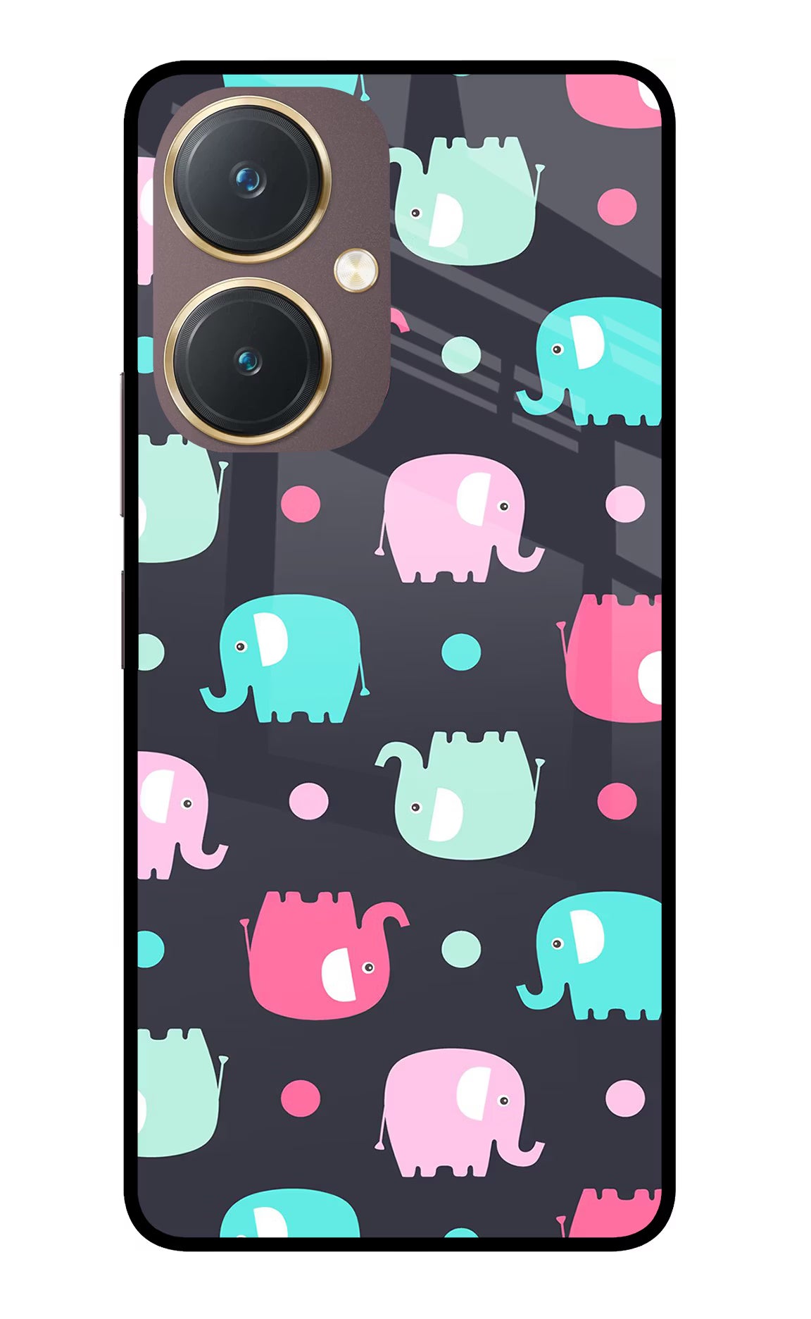 Elephants Vivo Y27 Glass Case