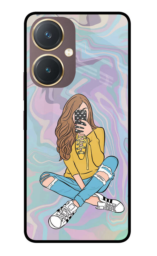 Selfie Girl Vivo Y27 Glass Case