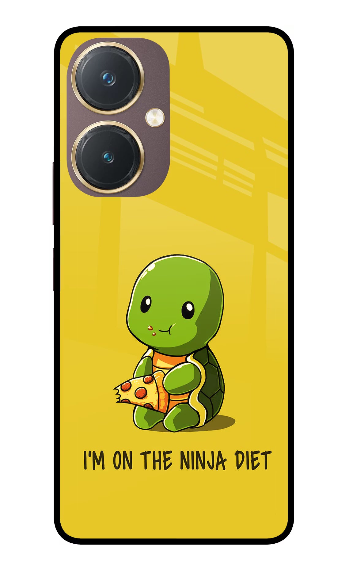 I'm on Ninja Diet Vivo Y27 Glass Case Back Cover by Casekaro