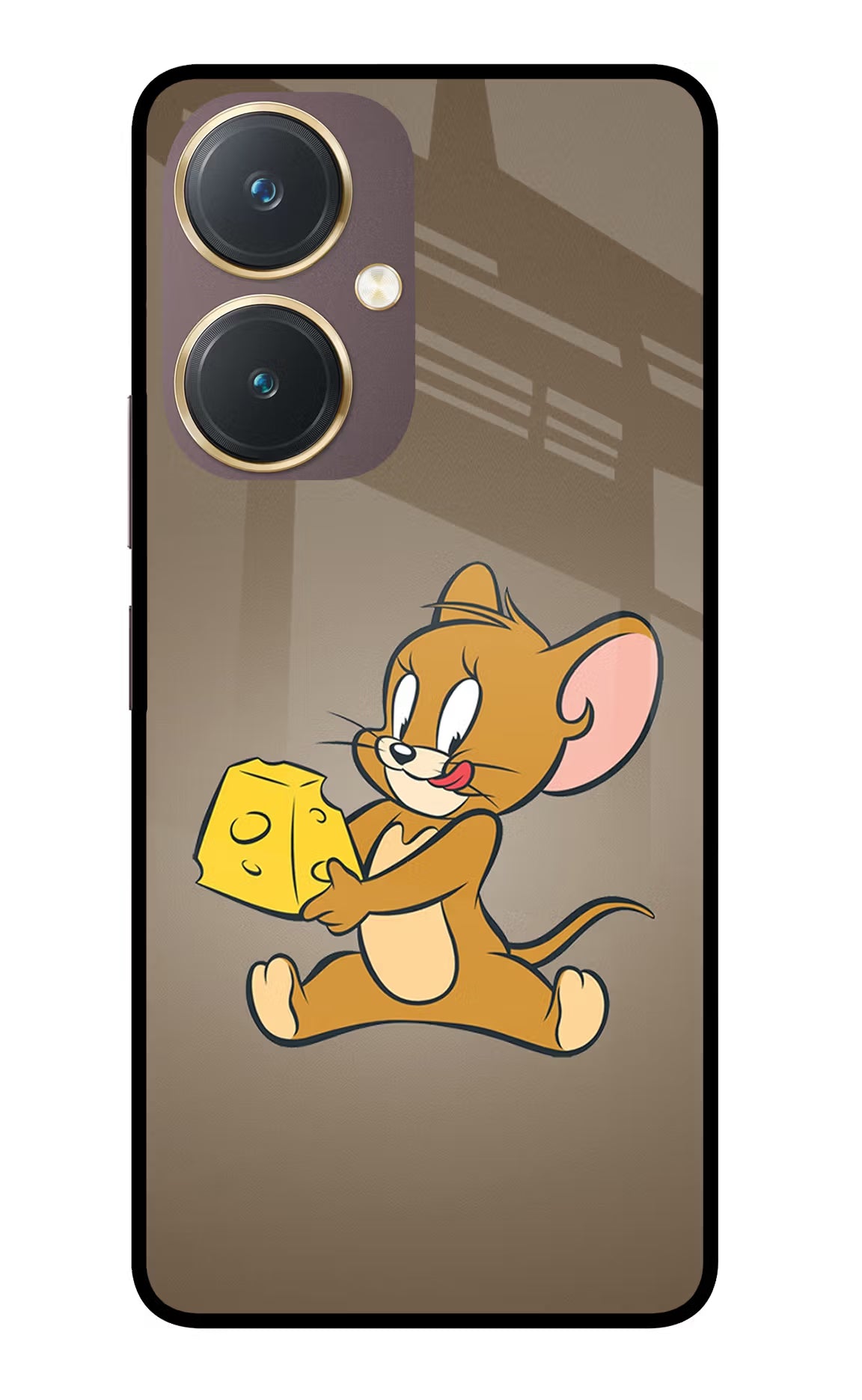 Jerry Vivo Y27 Glass Case Back Cover by Casekaro