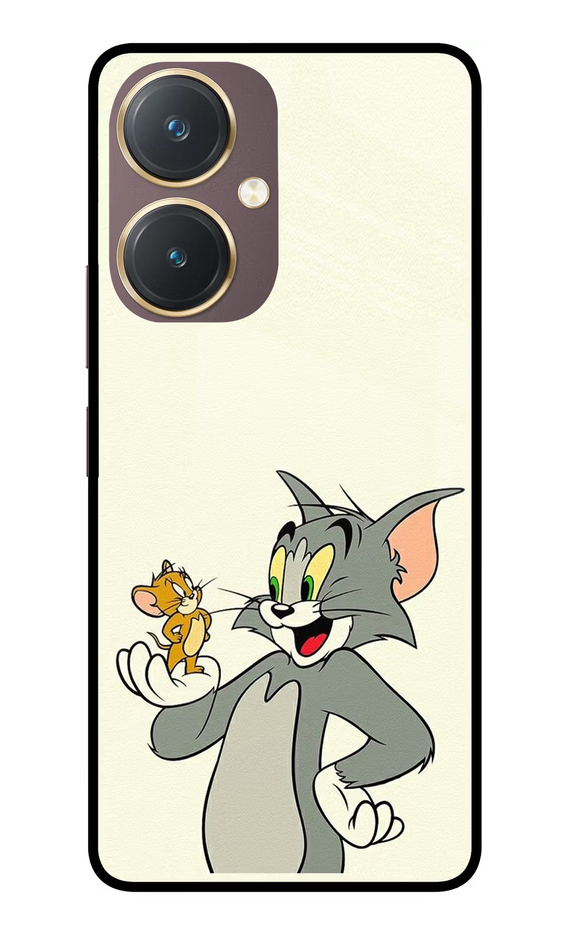 Tom & Jerry Vivo Y27 Glass Case Back Cover by Casekaro