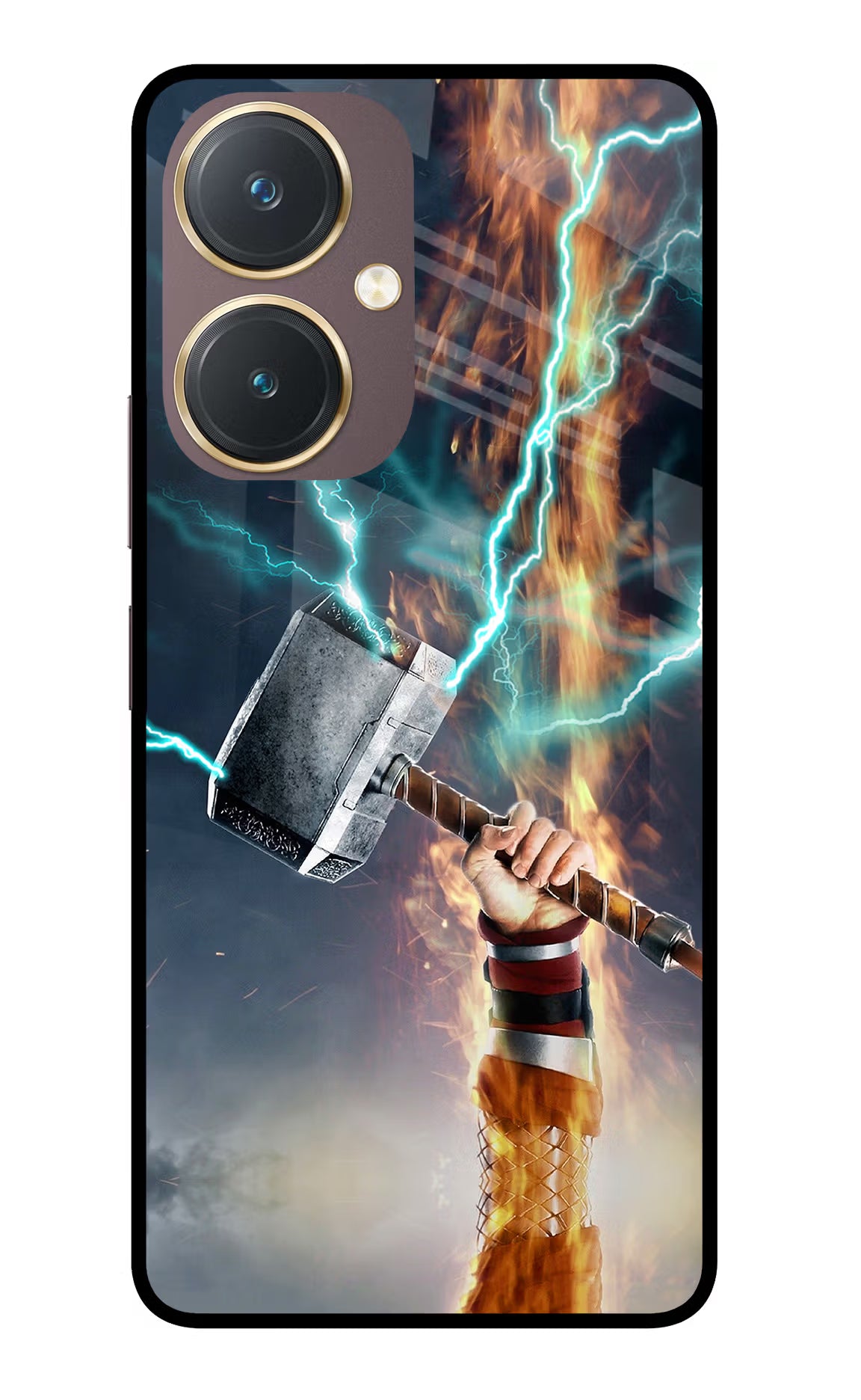 Thor Hammer Mjolnir Vivo Y27 Glass Case