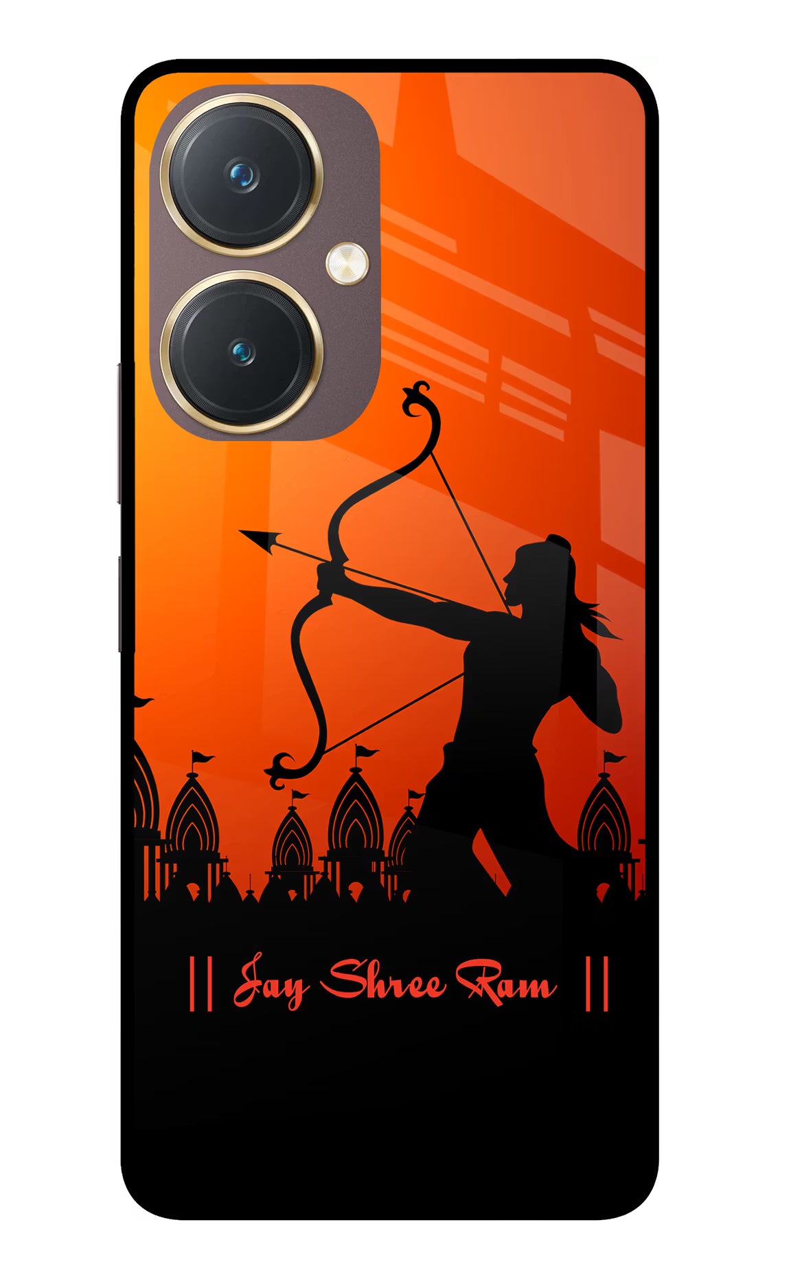 Lord Ram - 4 Vivo Y27 Glass Case Back Cover by Casekaro