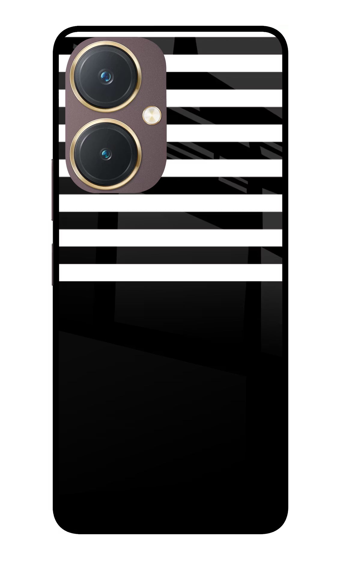 Black and White Print Vivo Y27 Glass Case