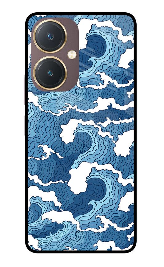 Blue Waves Vivo Y27 Glass Case