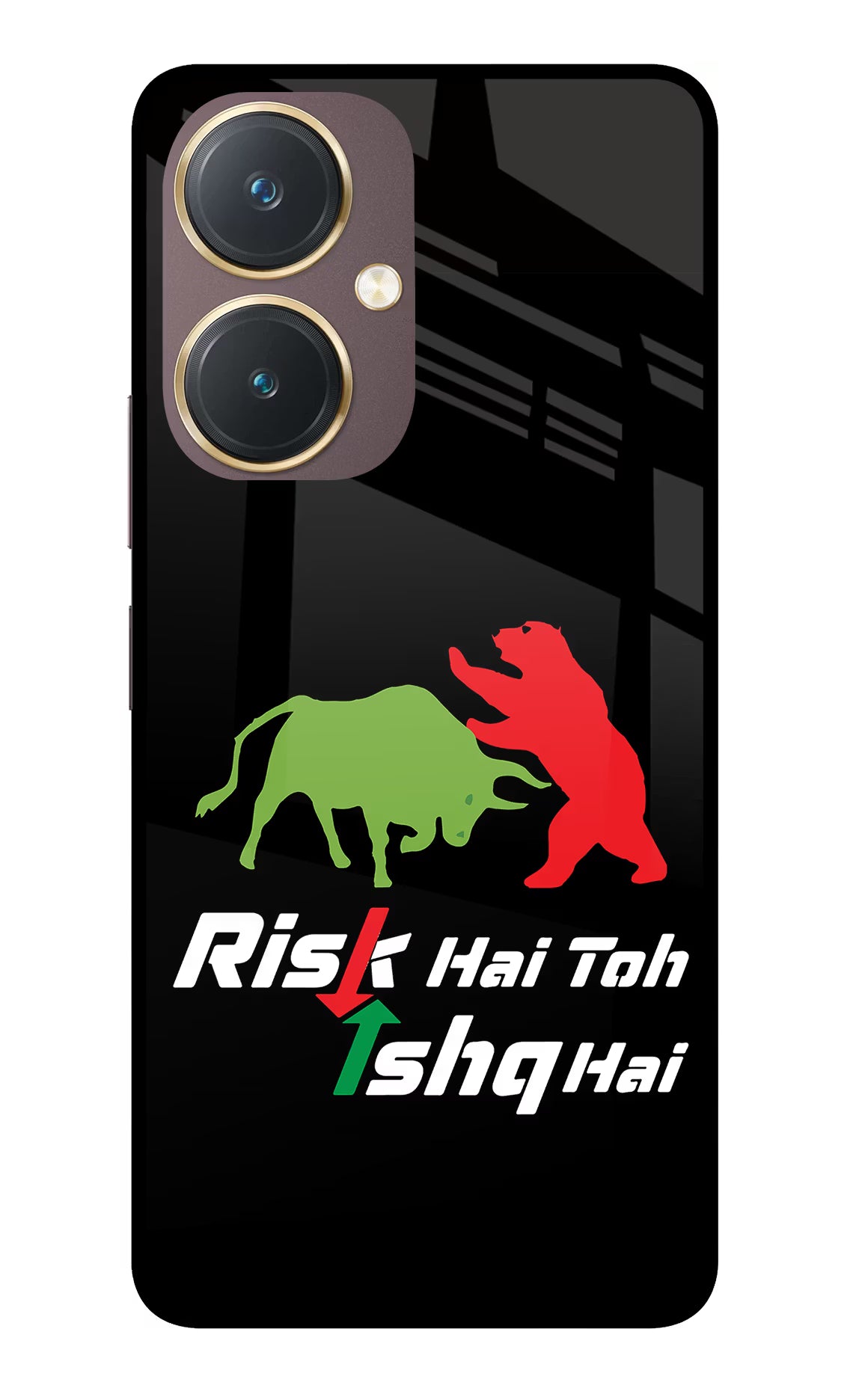 Risk Hai Toh Ishq Hai Vivo Y27 Glass Case Back Cover by Casekaro