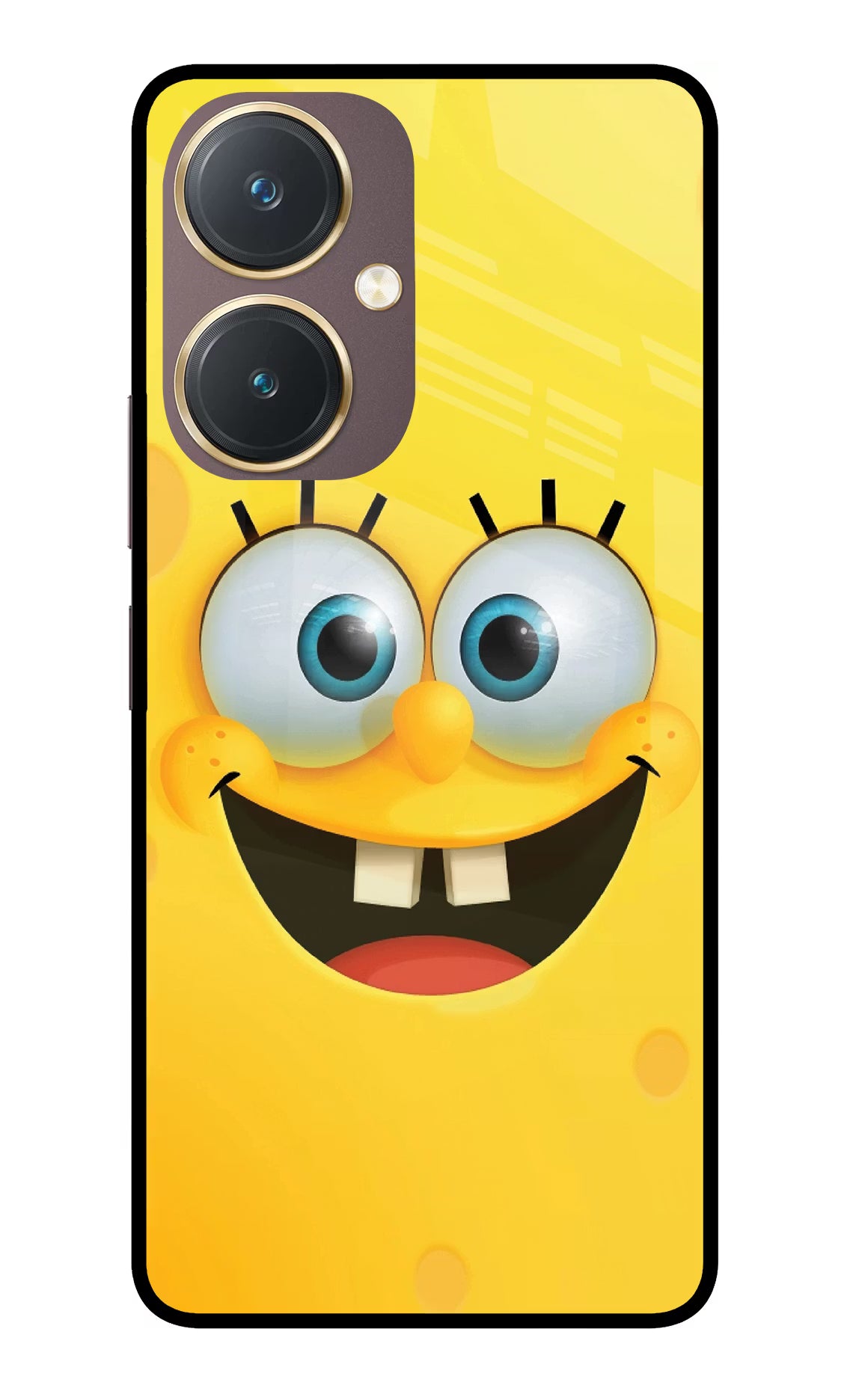 Sponge 1 Vivo Y27 Glass Case Back Cover by Casekaro
