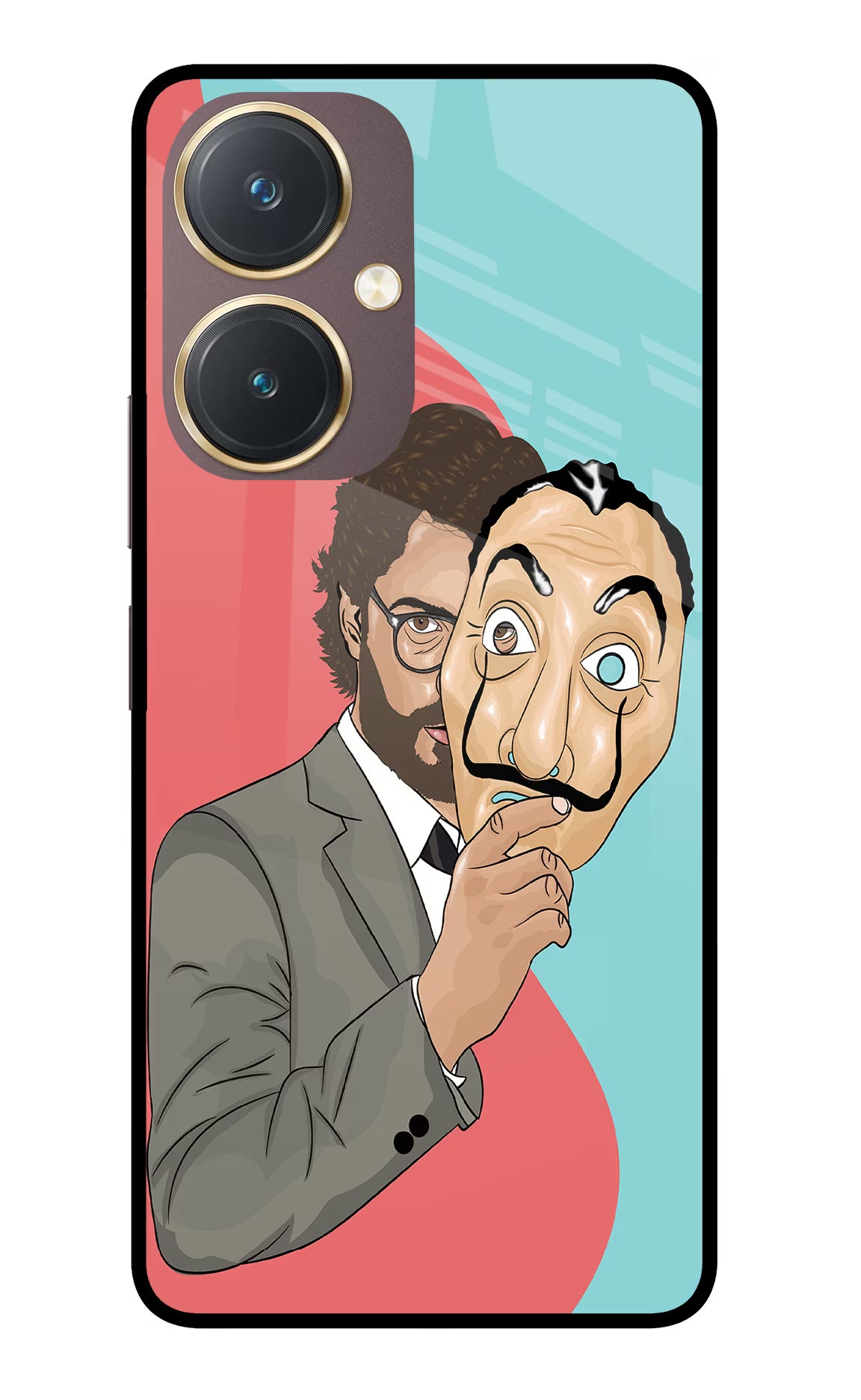 Professor Vivo Y27 Glass Case Back Cover by Casekaro