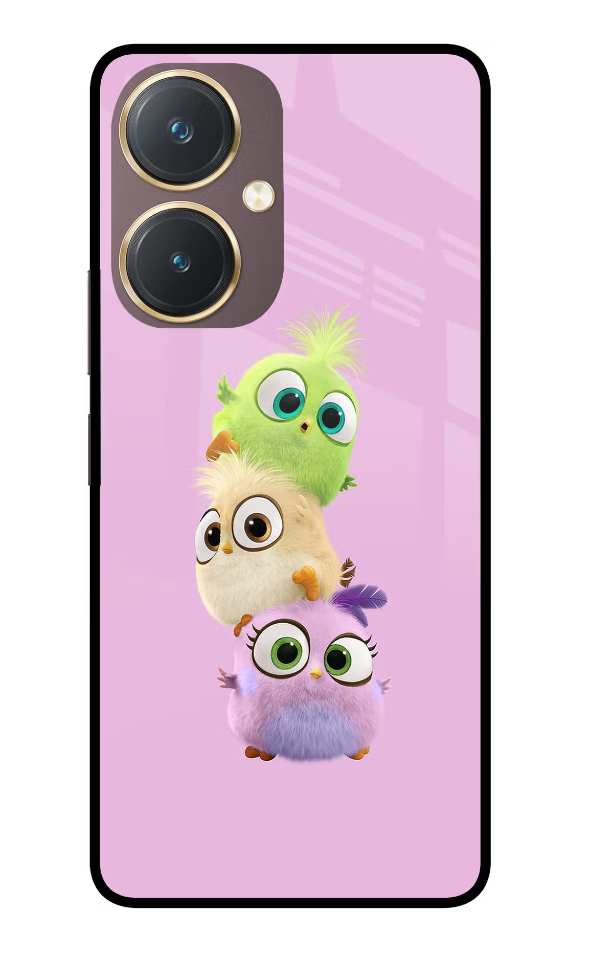 Cute Little Birds Vivo Y27 Glass Case