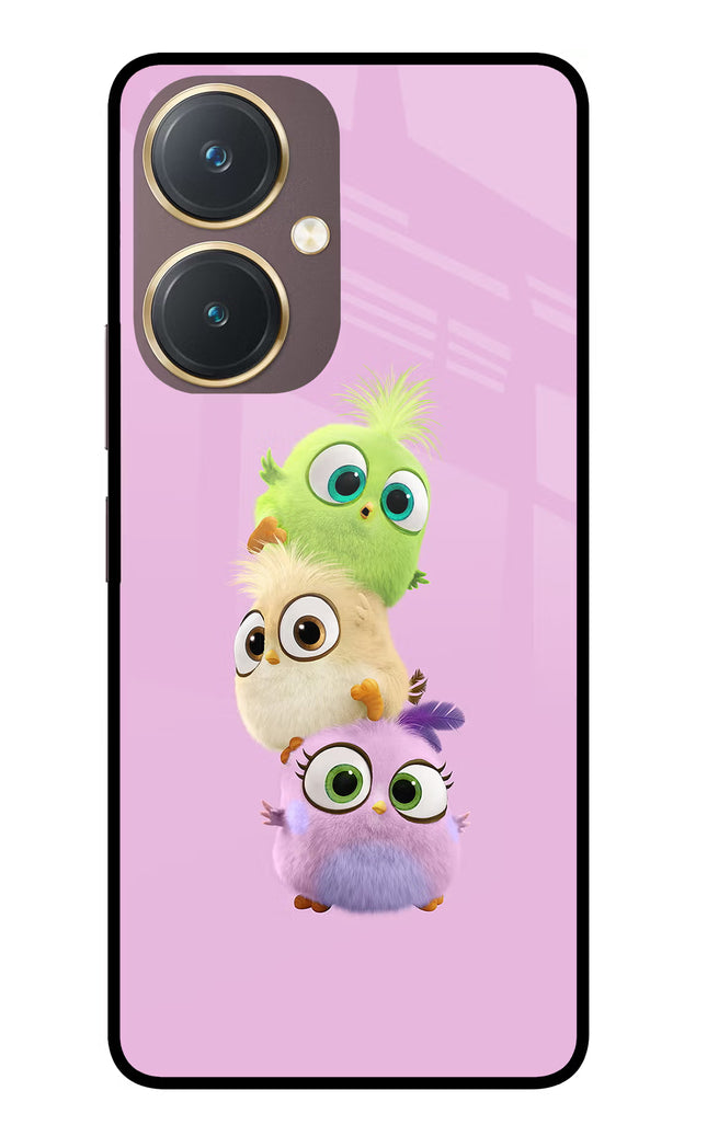 Cute Little Birds Vivo Y27 Glass Case Back Cover by Casekaro