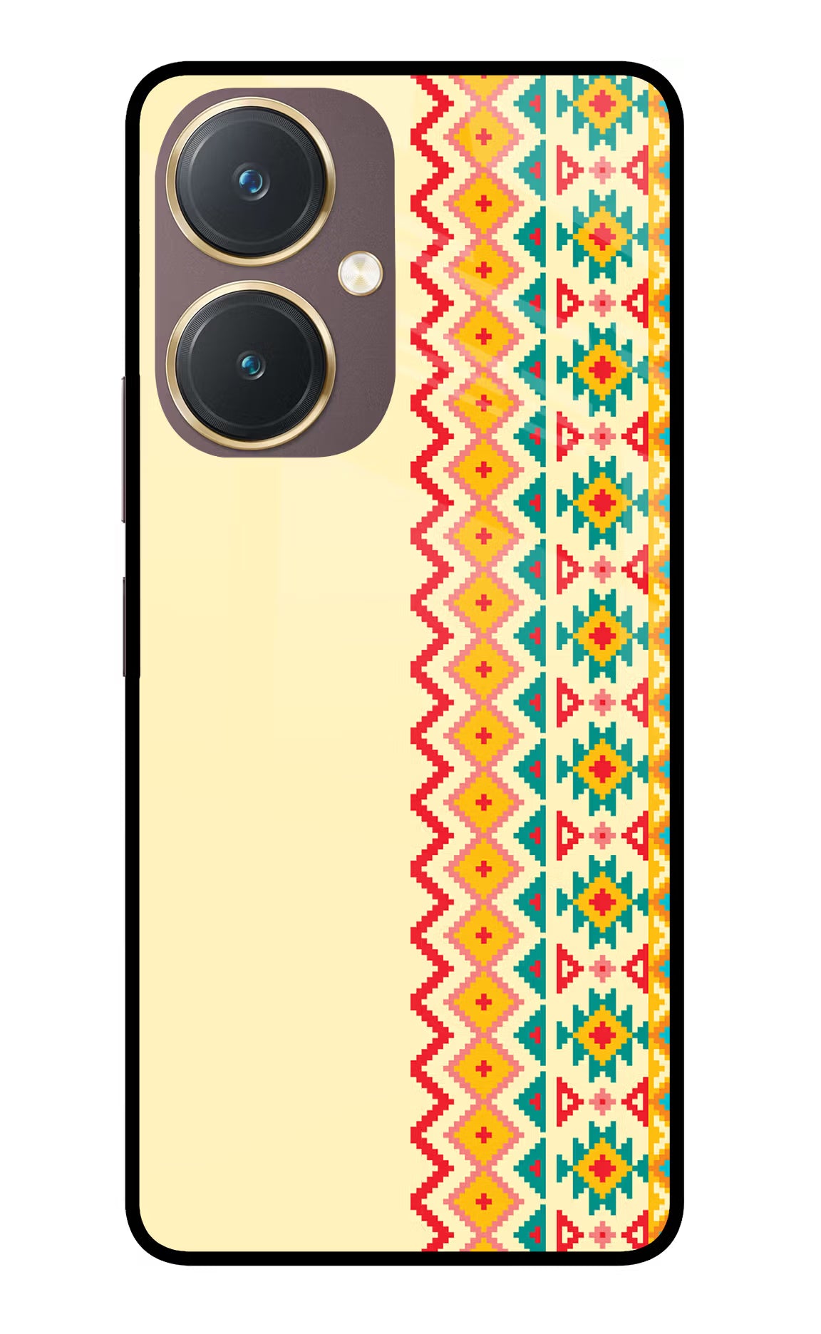 Ethnic Seamless Vivo Y27 Glass Case