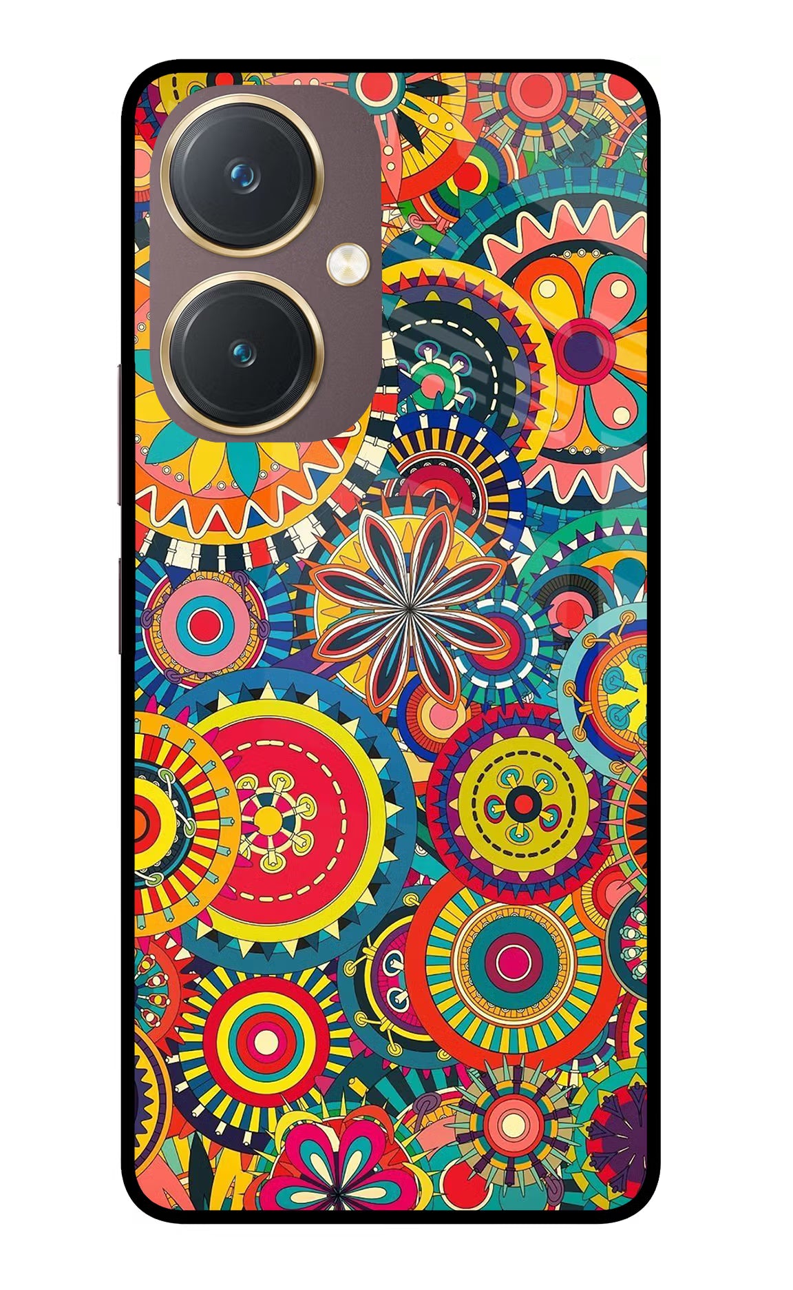 Gol Gol Art Vivo Y27 Glass Case Back Cover by Casekaro