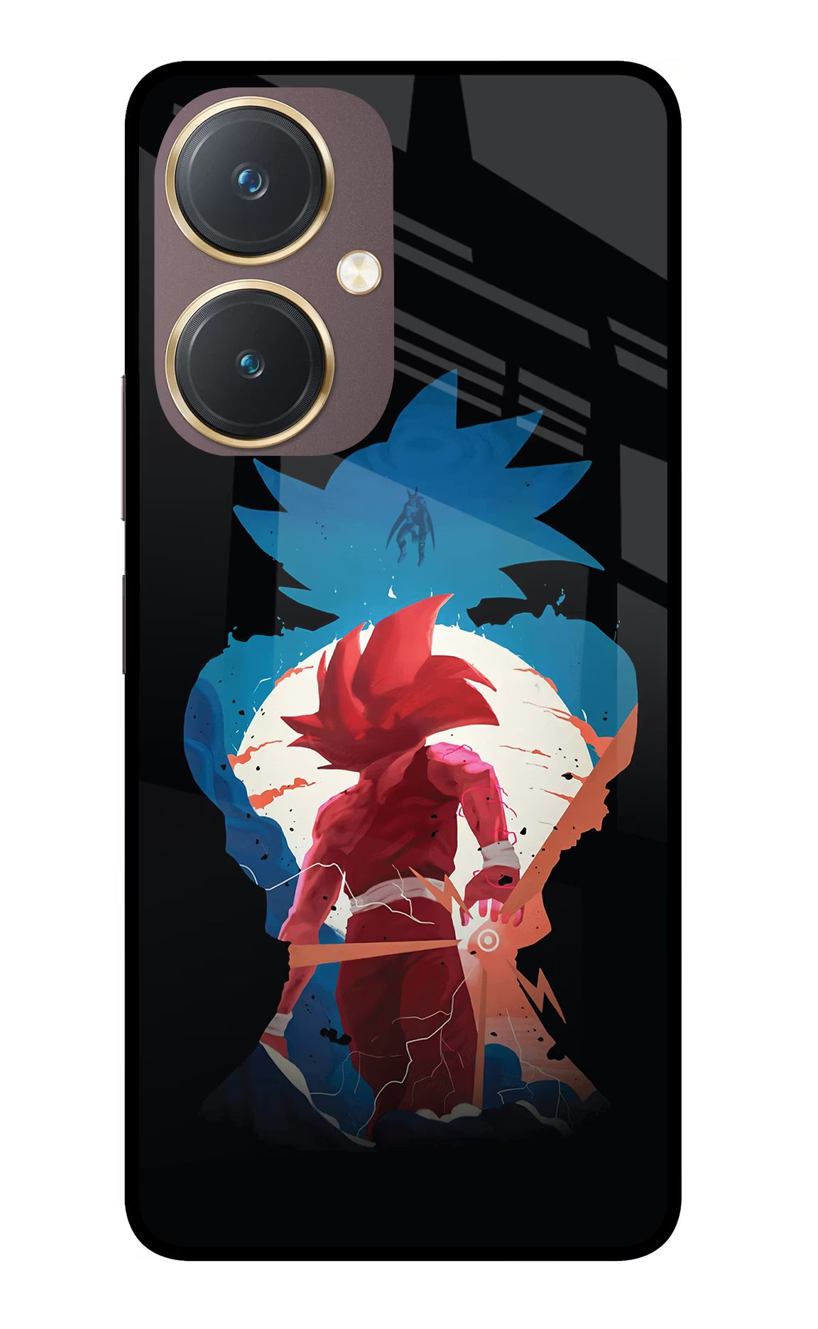 Goku Vivo Y27 Glass Case Back Cover by Casekaro