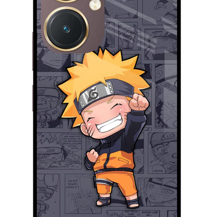Chota Naruto Vivo Y27 Glass Case Back Cover by Casekaro