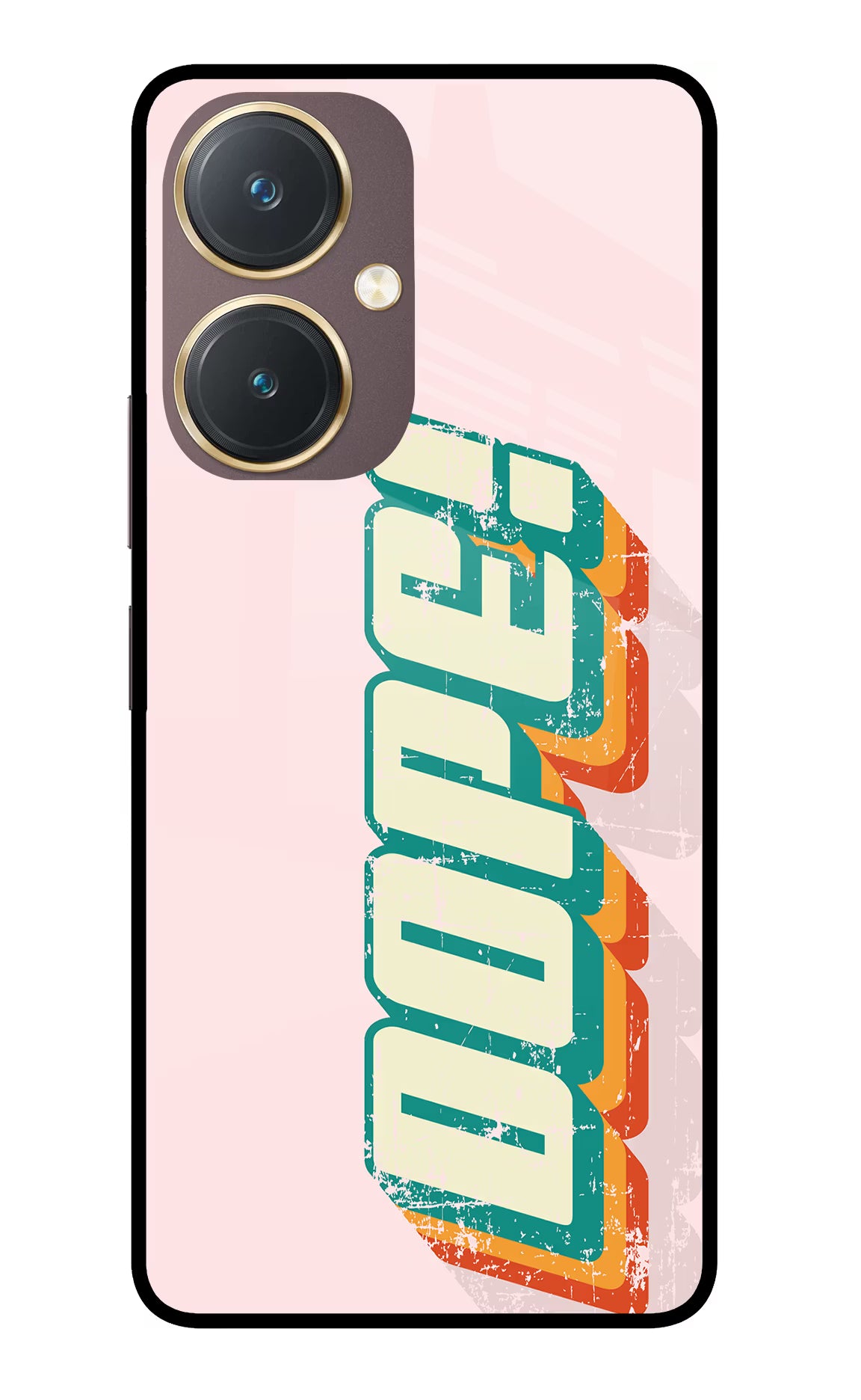 Dope Vivo Y27 Glass Case Back Cover by Casekaro