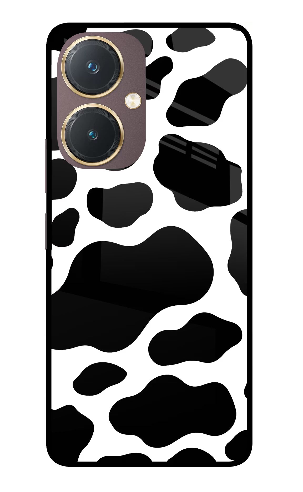 Cow Spots Vivo Y27 Glass Case Back Cover by Casekaro