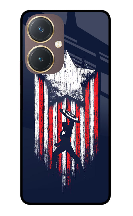 Captain America Marvel Art Vivo Y27 Glass Case