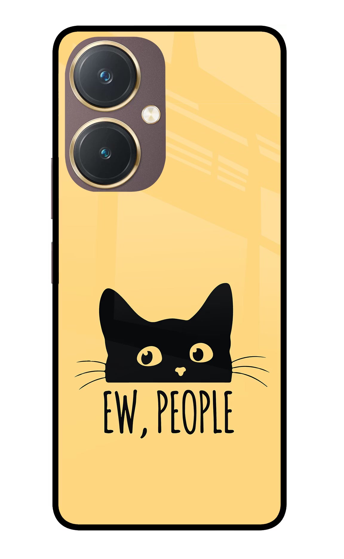 Ew People Catitude Vivo Y27 Glass Case