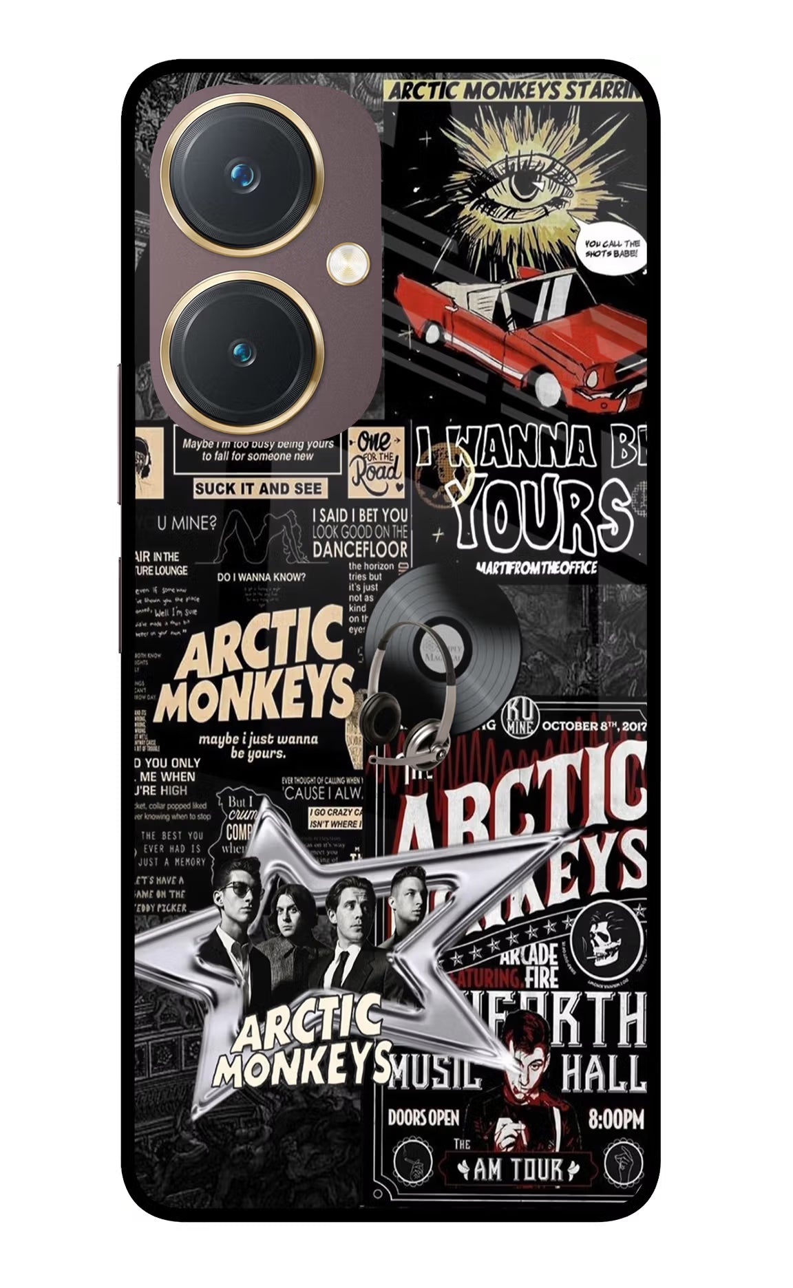 Arctic Monkeys Vivo Y27 Glass Case Back Cover by Casekaro