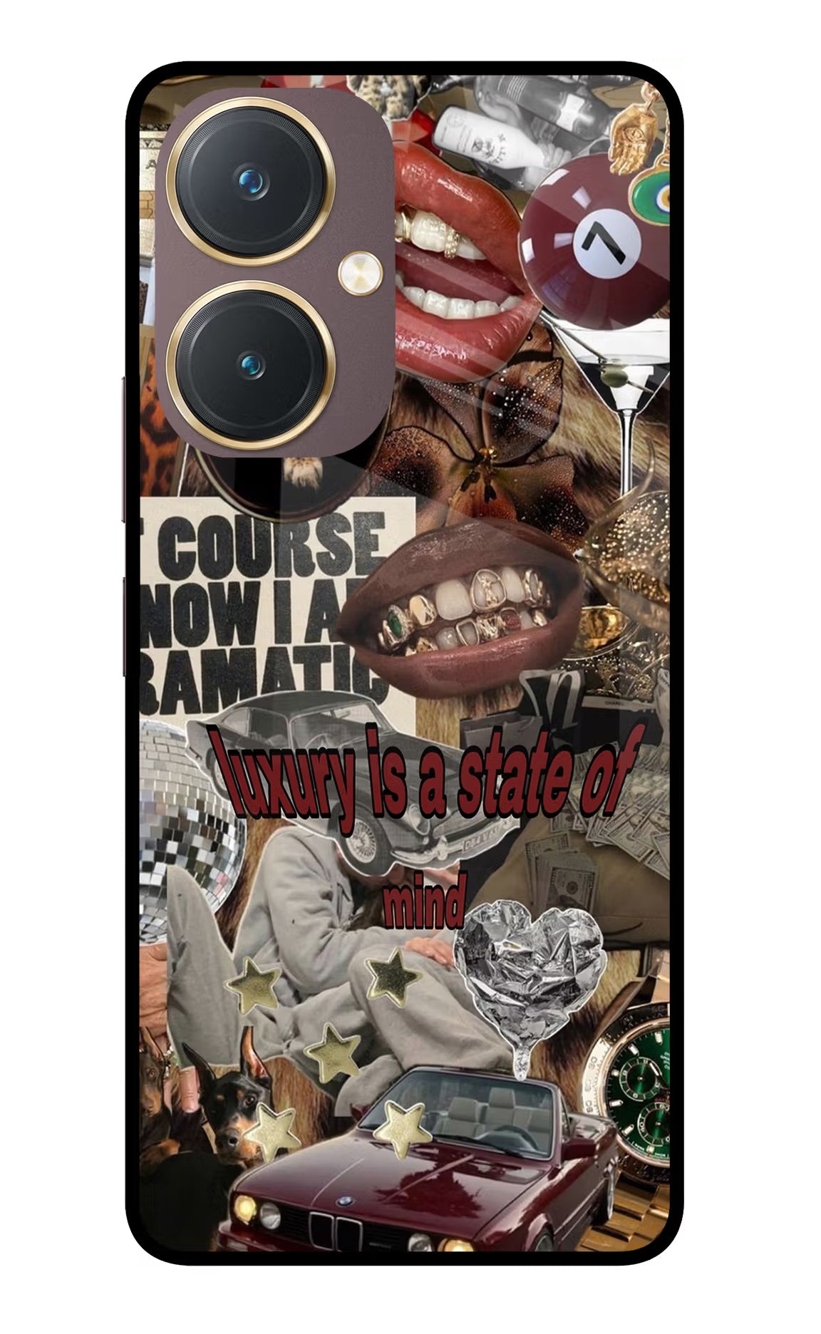 Luxury Vivo Y27 Glass Case Back Cover by Casekaro