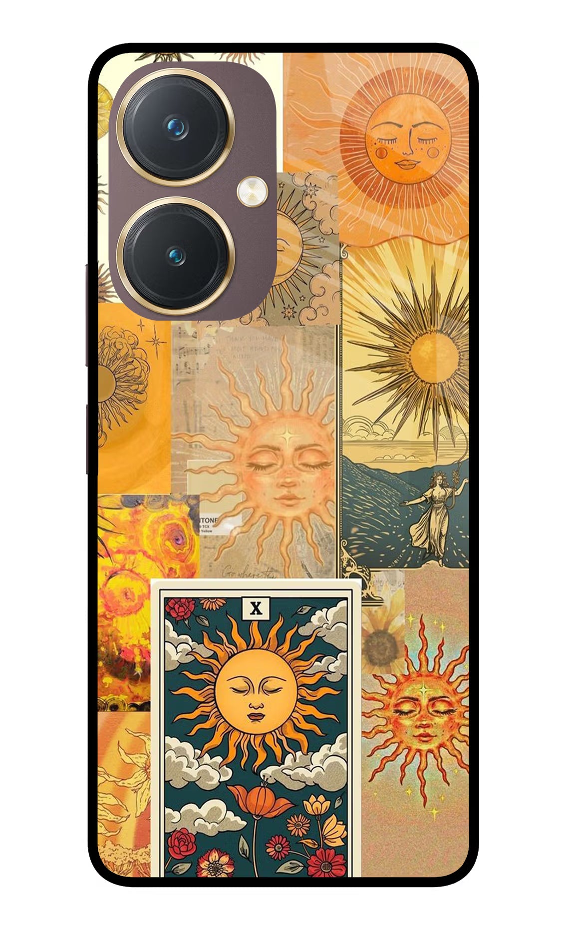 Sun Vivo Y27 Glass Case Back Cover by Casekaro