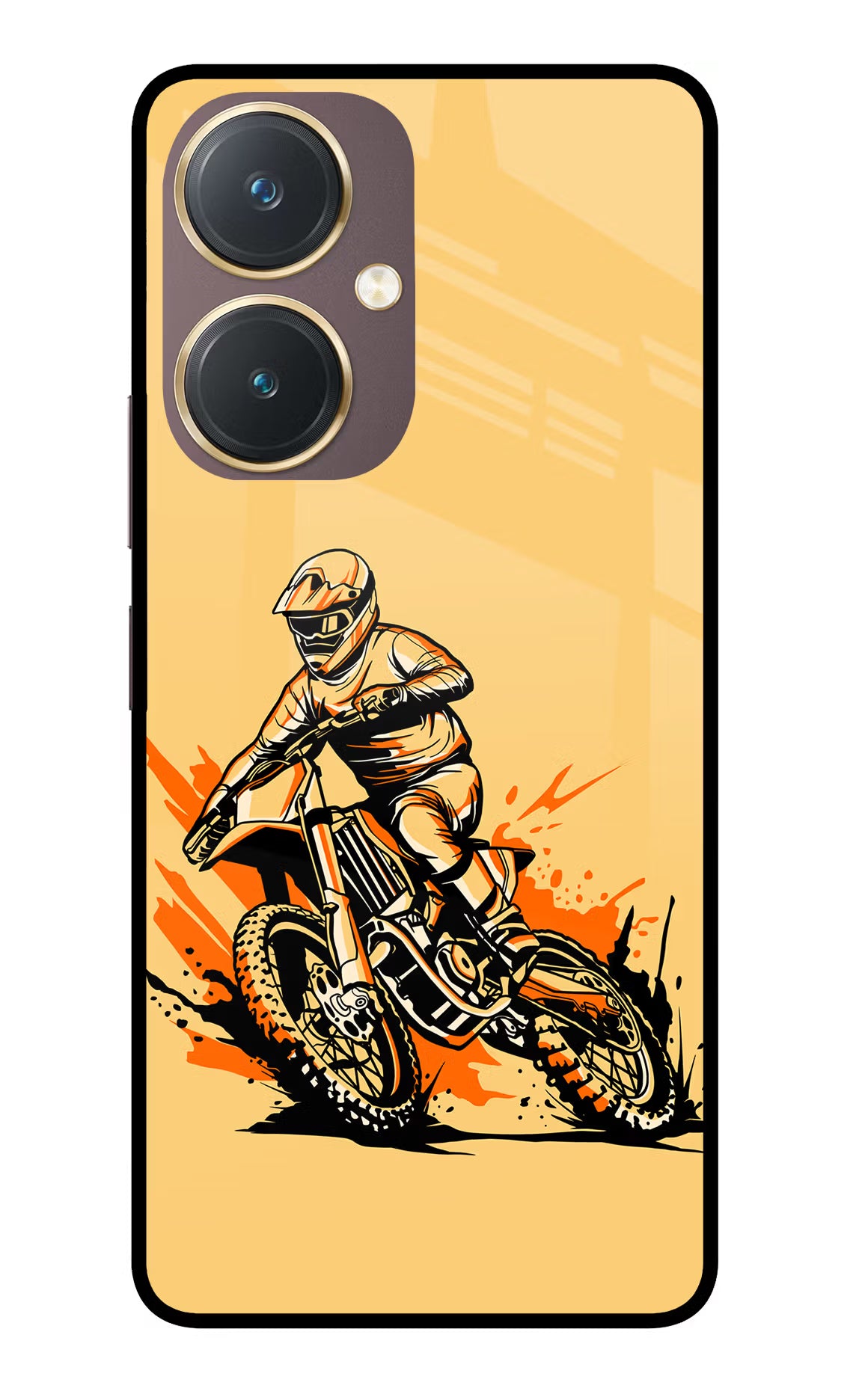 Off-Road Fury Vivo Y27 Glass Case Back Cover by Casekaro