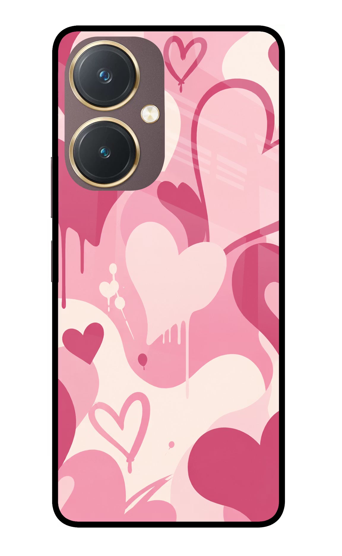 Hearty case Vivo Y27 Glass Case Back Cover by Casekaro