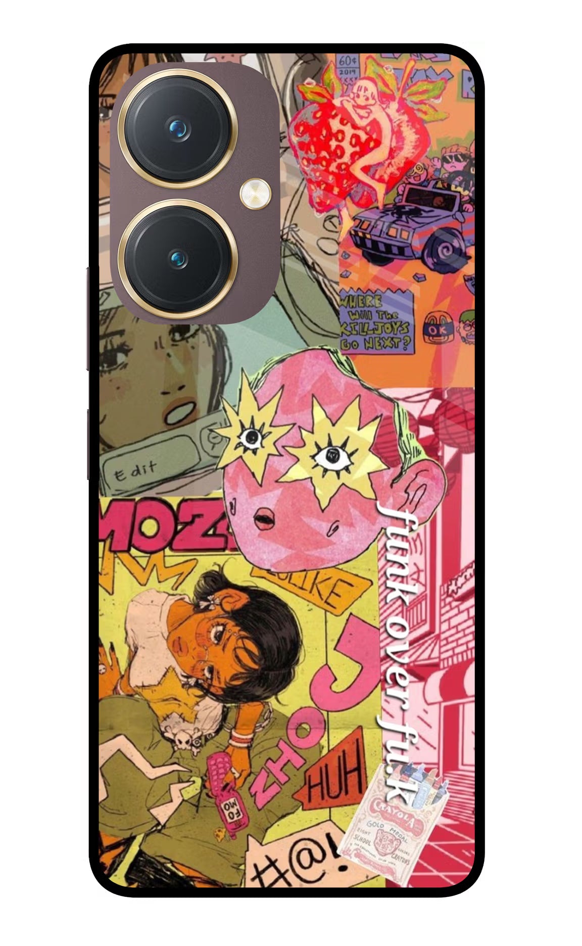 Funkover Vivo Y27 Glass Case Back Cover by Casekaro