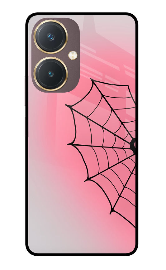 Pink Web Vivo Y27 Glass Case
