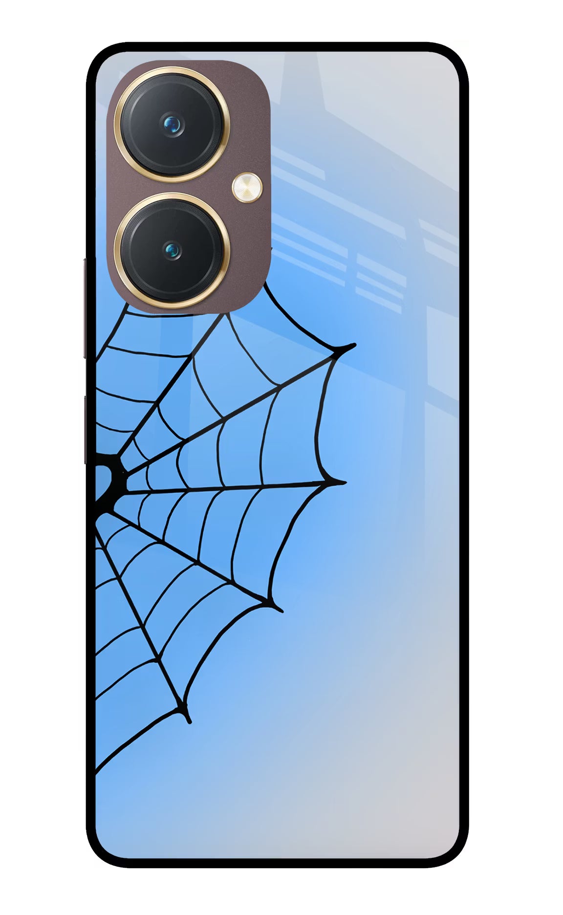 Blue Web Vivo Y27 Glass Case