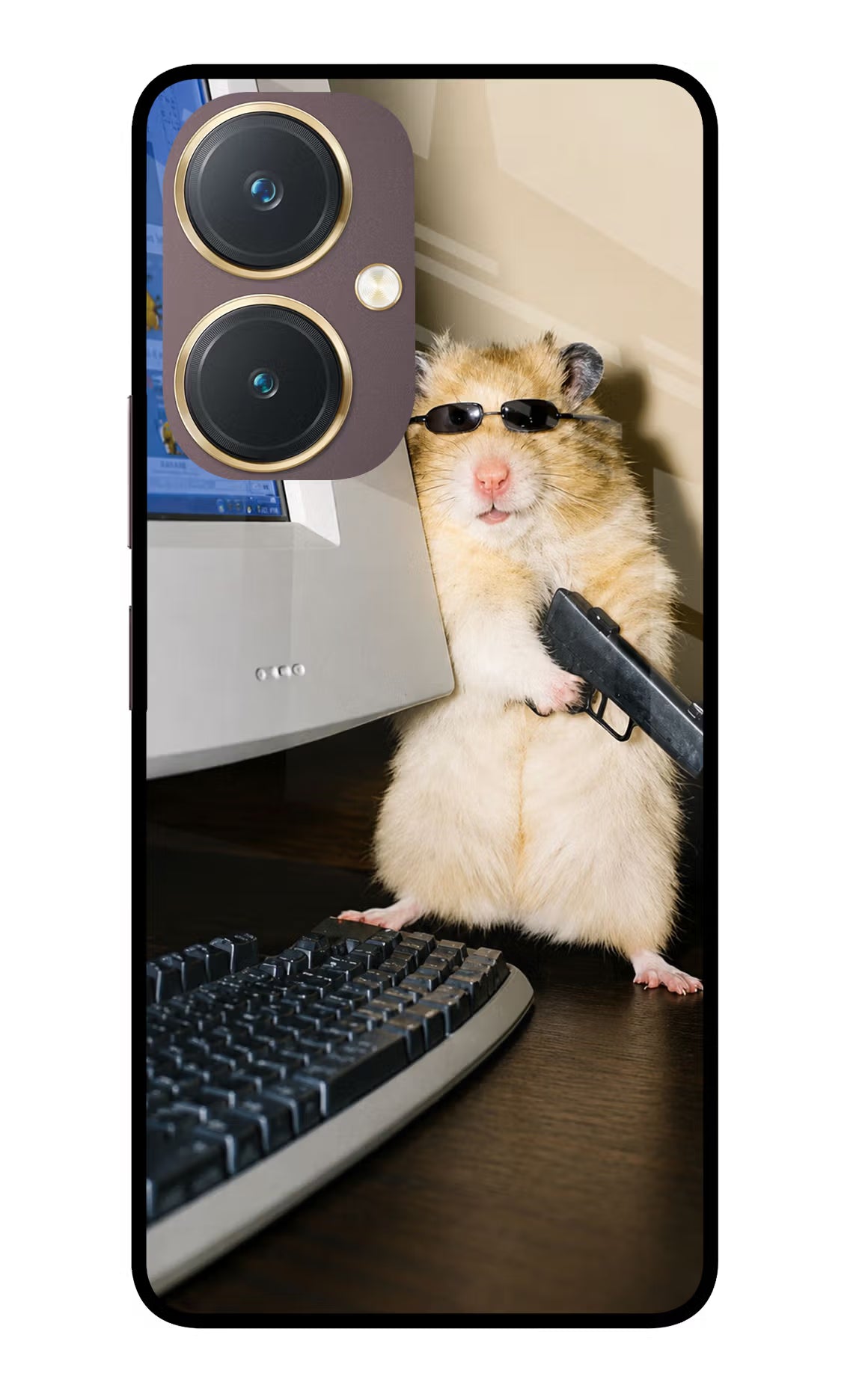 Hacker Hamster Vivo Y27 Glass Case