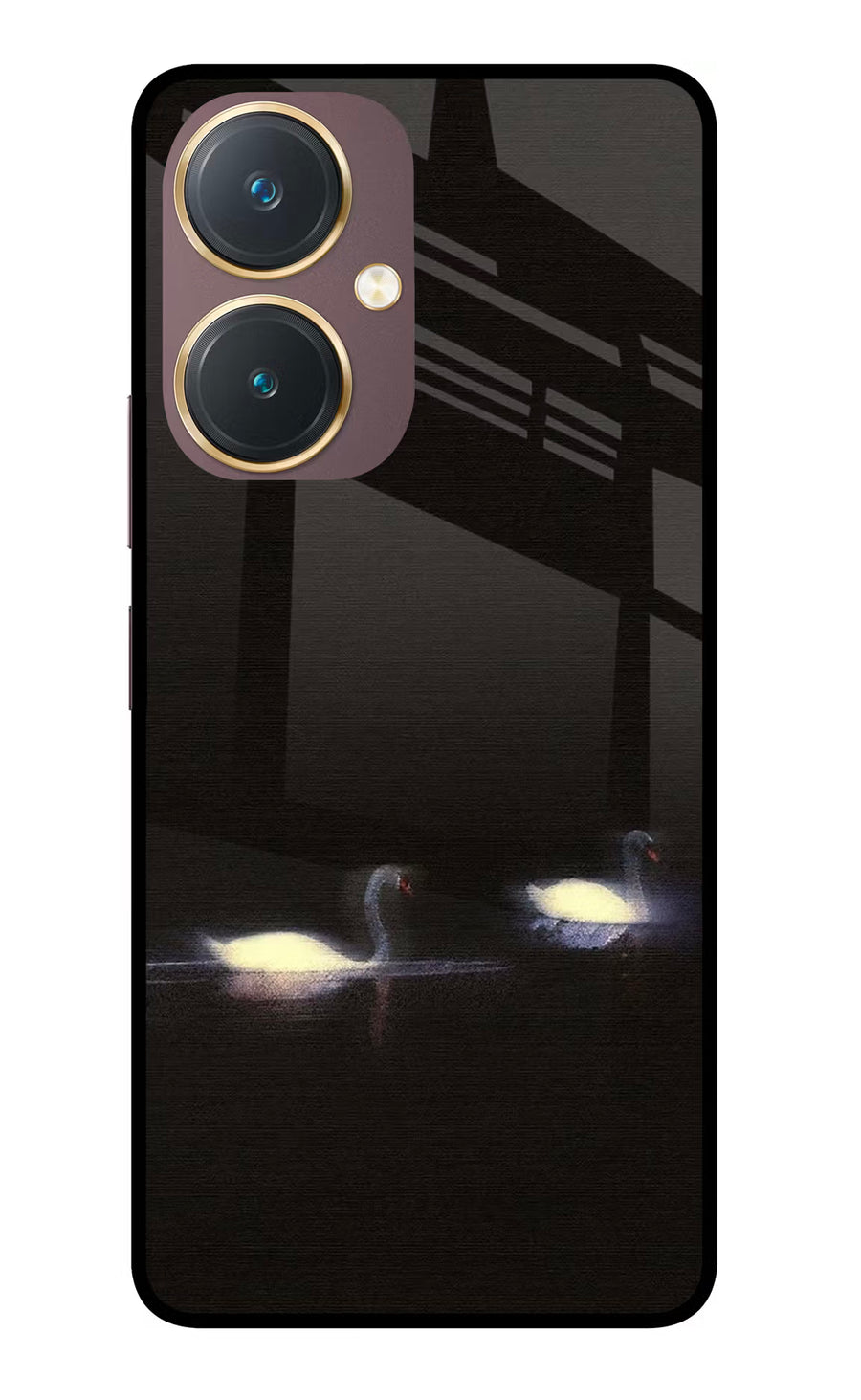 Silent Swans Vivo Y27 Back Cover, Glass case