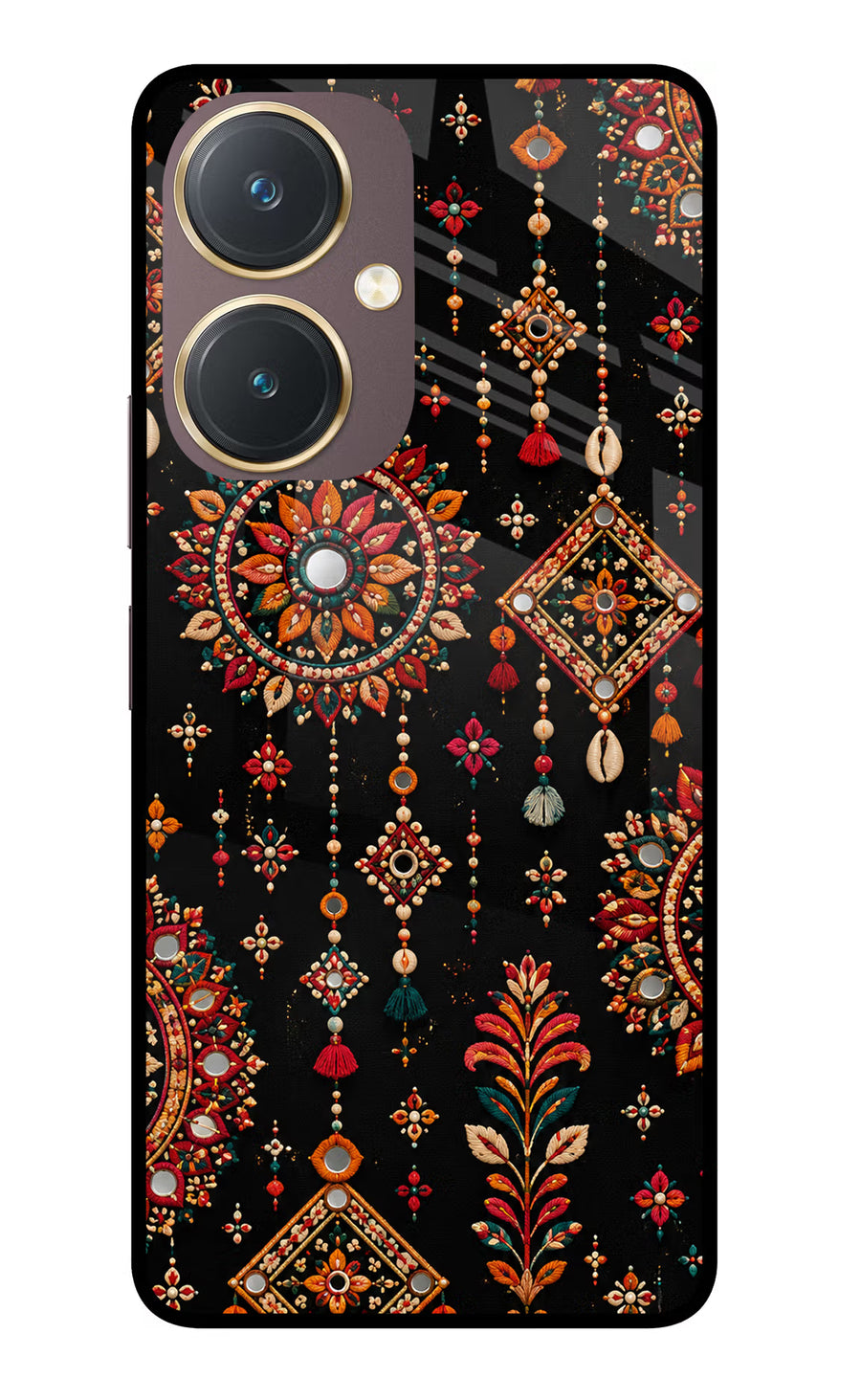 Boho Noir Vivo Y27 Back Cover, Glass case