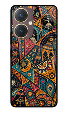 Folk Print Vivo Y27 Glass Case