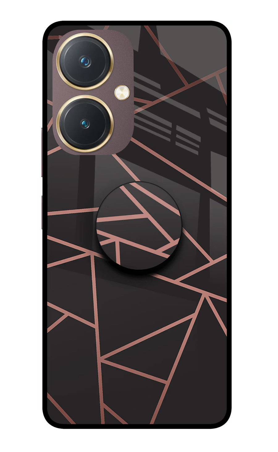 Geometric Pattern Vivo Y27 Pop Case, Glass case