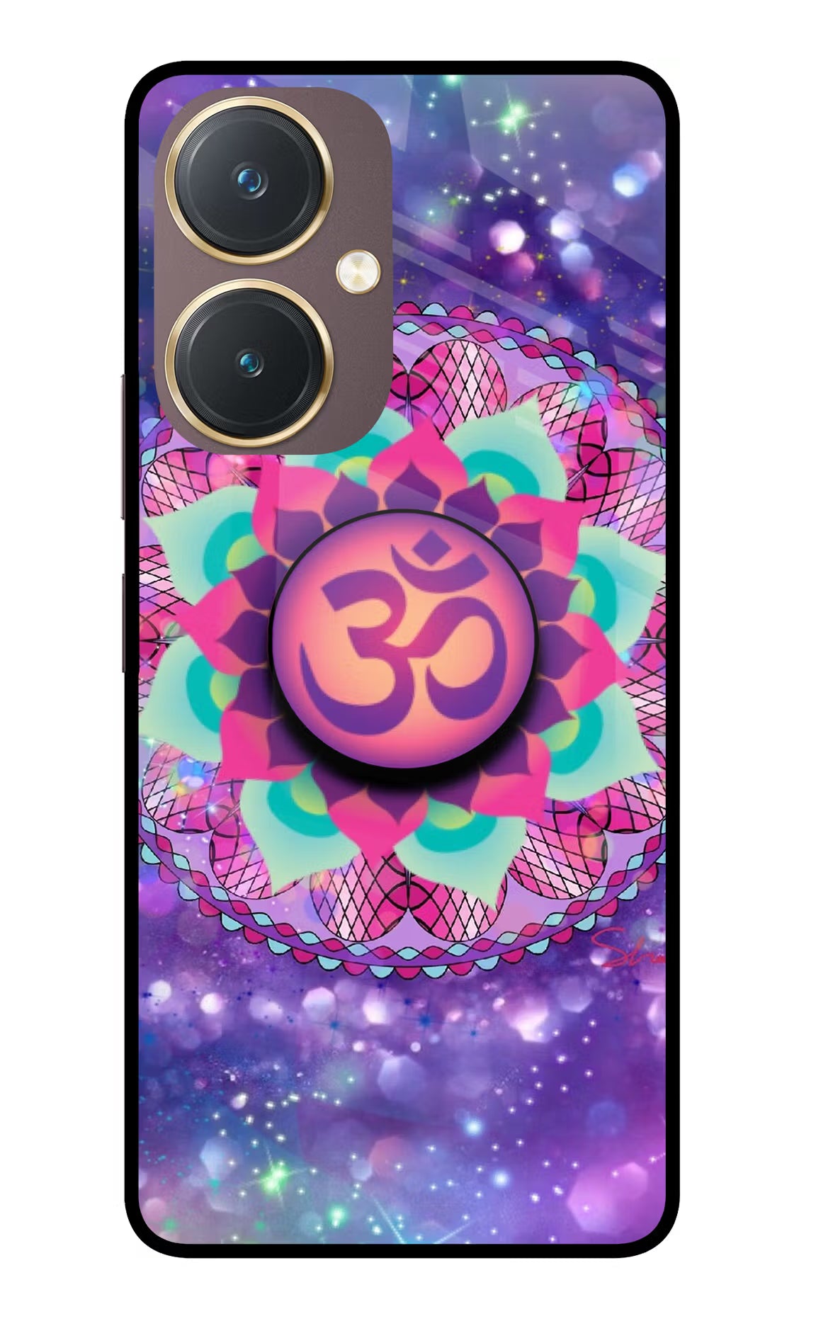 Om Purple Vivo Y27 Pop Case by Casekaro