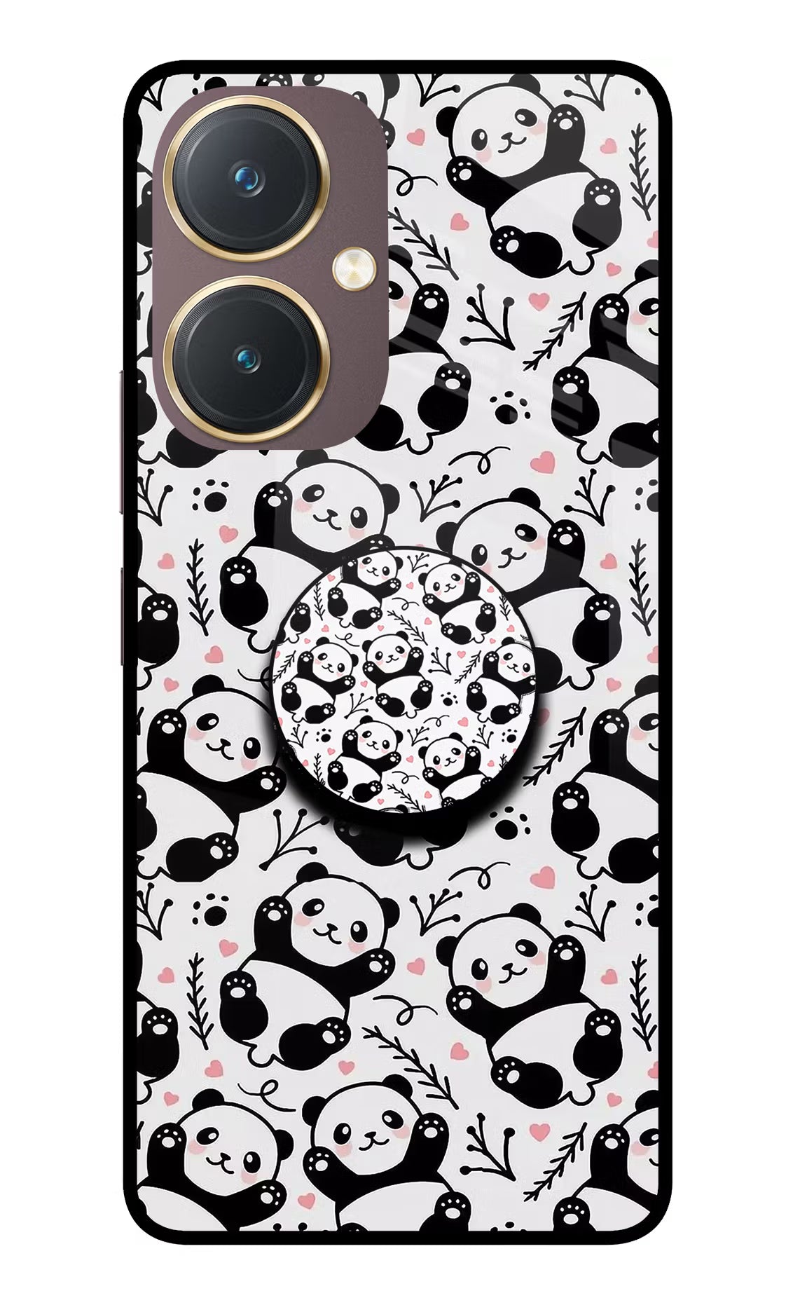 Cute Panda Vivo Y27 Pop Case by Casekaro