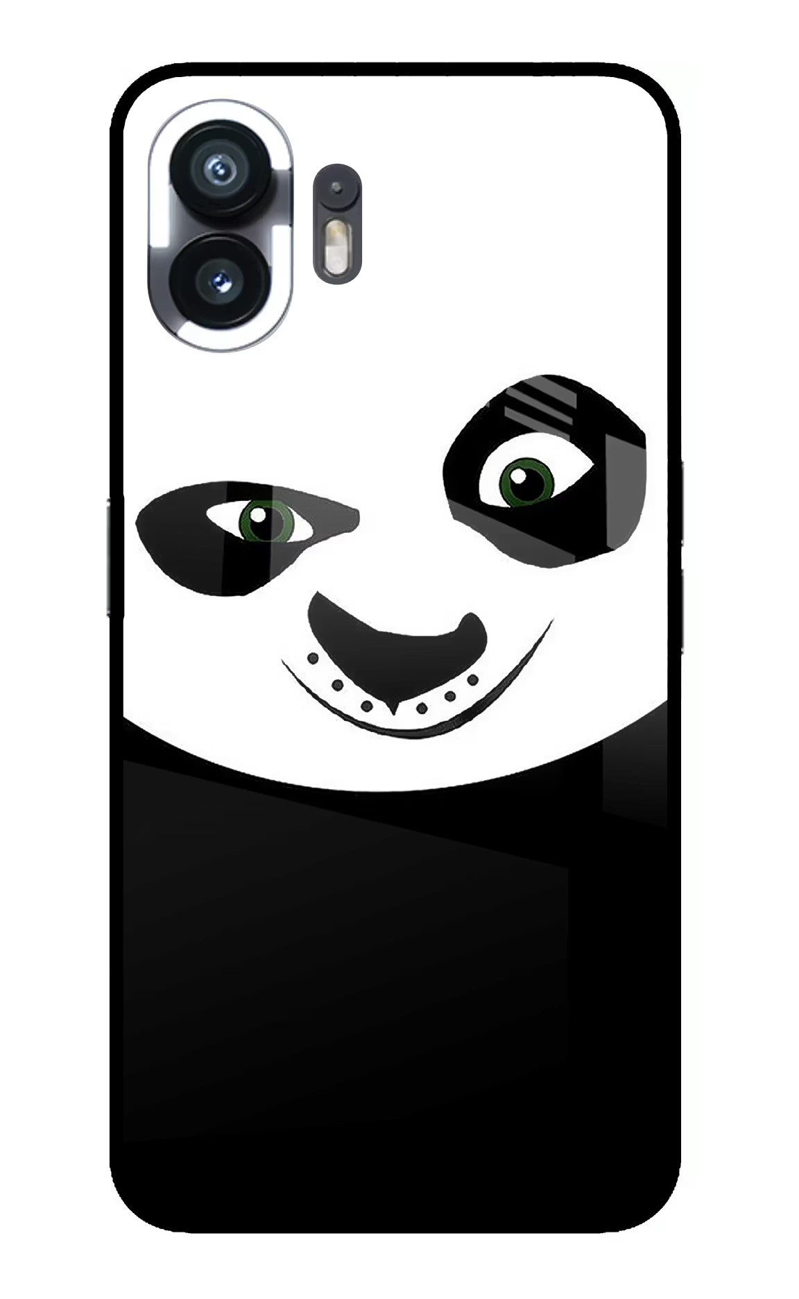 Panda Nothing Phone 2 Glass Case Back Cover by Casekaro