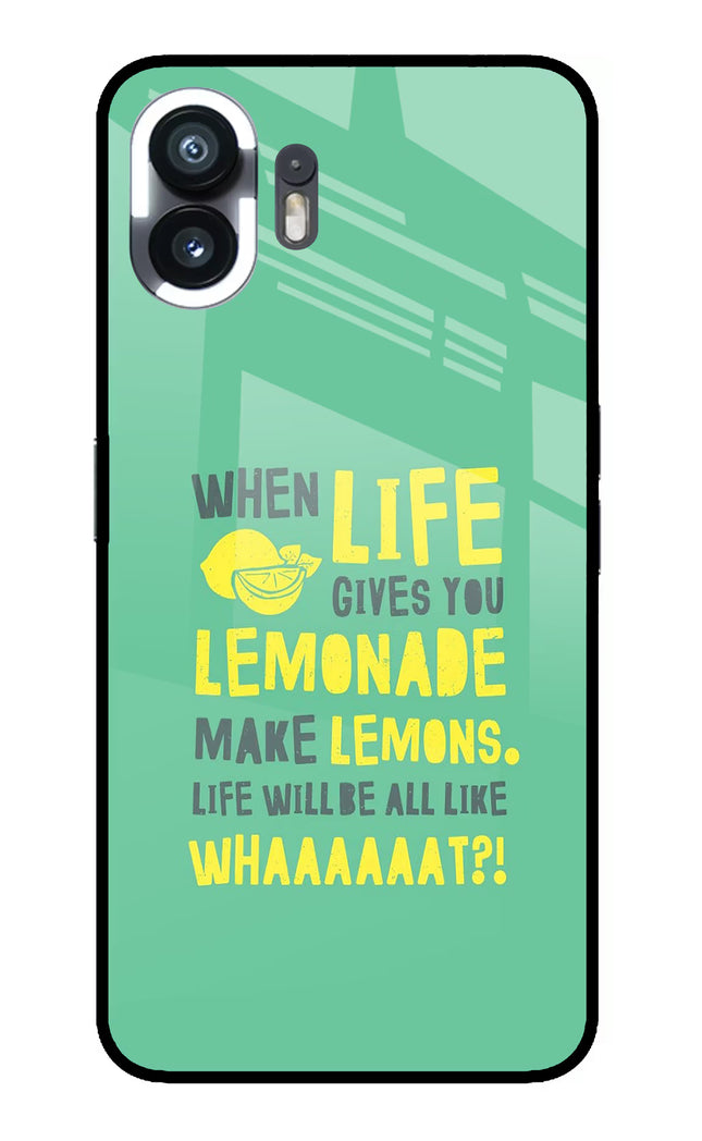 Quote Nothing Phone 2 Glass Case