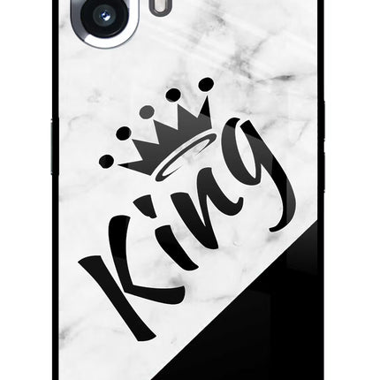 King Nothing Phone 2 Glass Case Back Cover by Casekaro