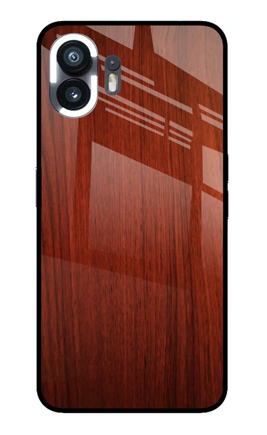 Wooden Plain Pattern Nothing Phone 2 Glass Case