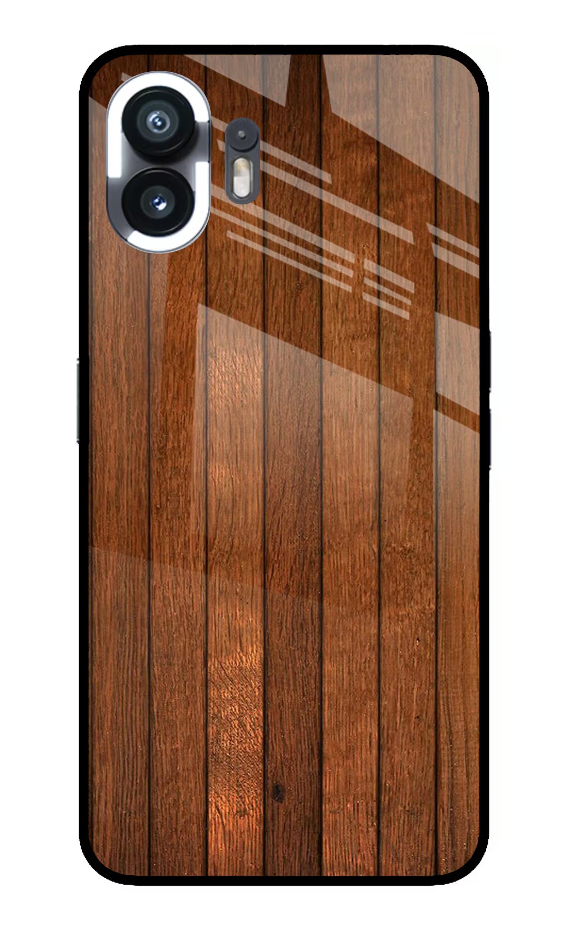 Wooden Artwork Bands Nothing Phone 2 Glass Case Back Cover by Casekaro