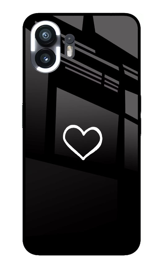 Heart Nothing Phone 2 Glass Case