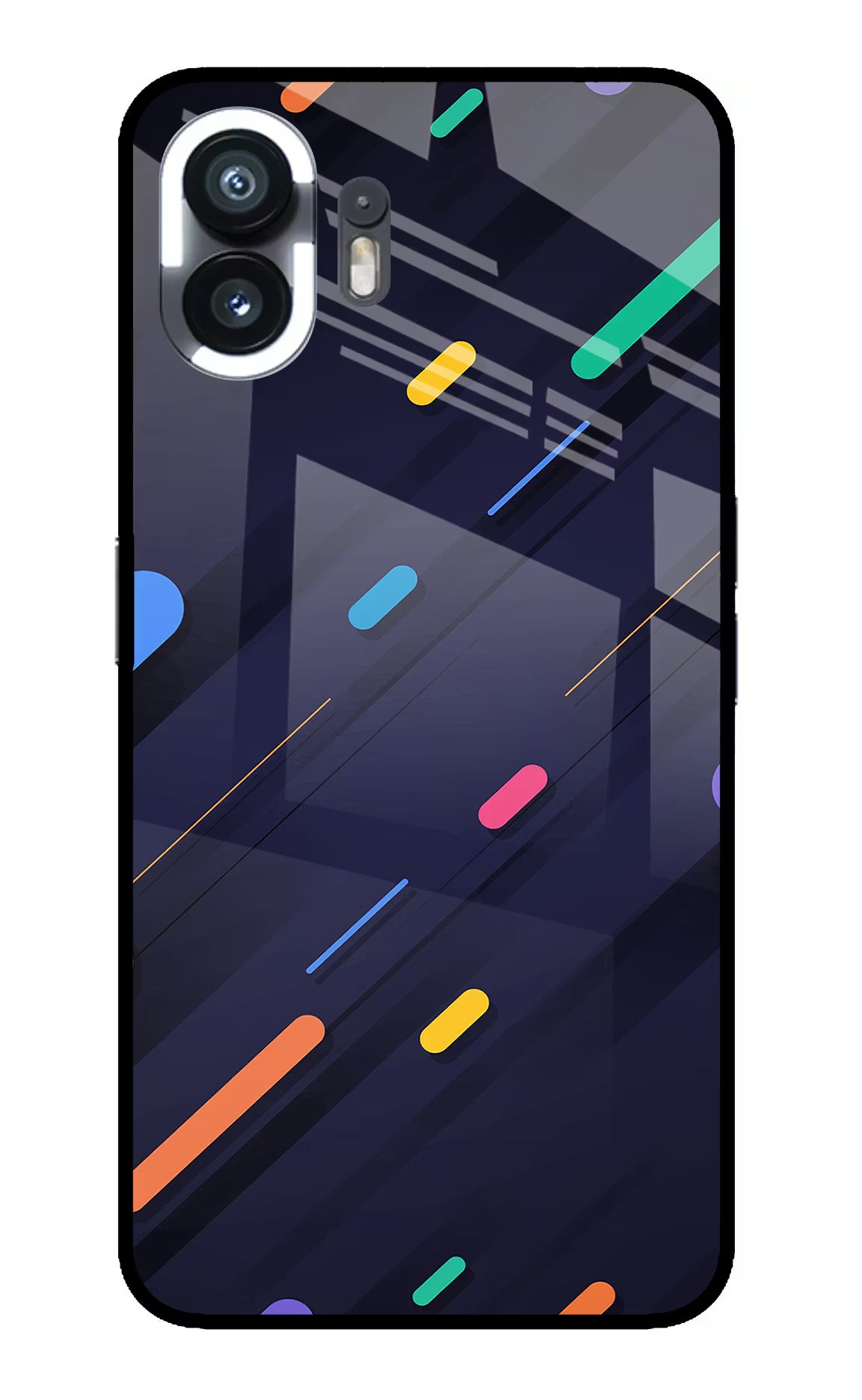 Abstract Design Nothing Phone 2 Glass Case Back Cover by Casekaro